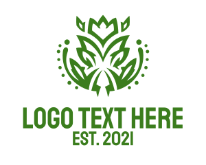 Green Shrub Plant  logo