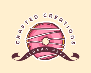 Sweet Donut Dessert logo design