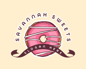 Sweet Donut Dessert logo design