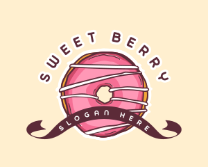 Sweet Donut Dessert logo design