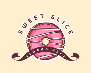 Sweet Donut Dessert logo design