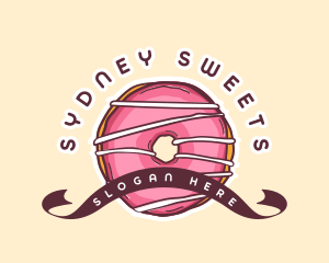 Sweet Donut Dessert logo design