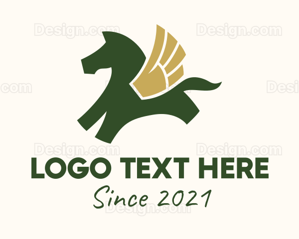 Mythical Winged Horse Logo