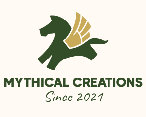 Mythical Winged Horse logo design