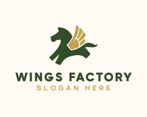 Mythical Winged Pegasus logo