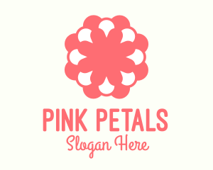 Pink Flower Florist  logo design