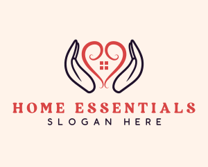 Heart Shelter Home logo design