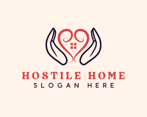 Heart Shelter Home logo design