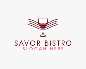 Liquor Winery Bistro logo design