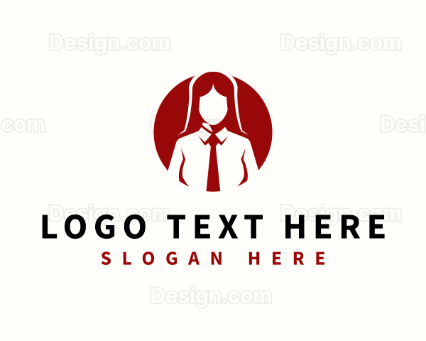 Professional Female Manager Logo