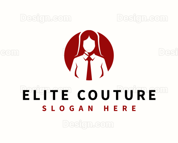 Professional Female Manager Logo