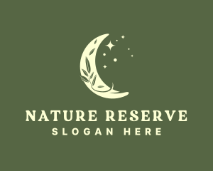 Nature Plant Moon logo design