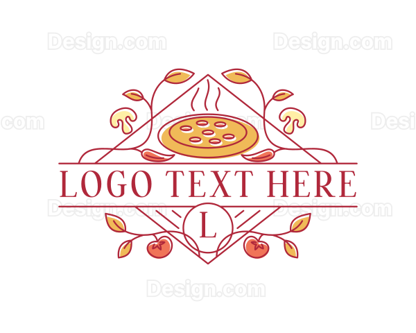 Gourmet Pizza Restaurant Logo