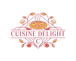 Gourmet Pizza Restaurant logo design