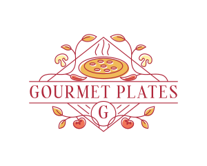 Gourmet Pizza Restaurant logo design