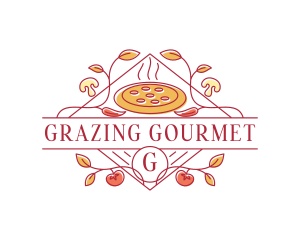 Gourmet Pizza Restaurant logo design