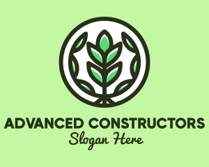 Organic Farming Emblem logo design