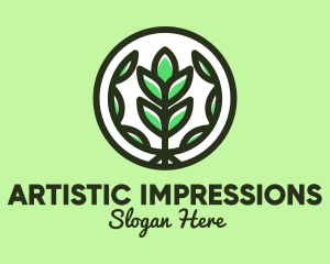 Organic Farming Emblem logo design