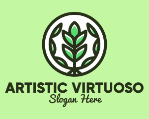 Organic Farming Emblem logo design