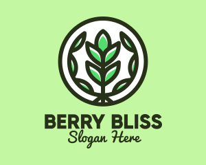 Organic Farming Emblem logo design