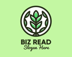 Organic Farming Emblem logo design