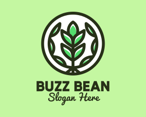 Organic Farming Emblem logo design