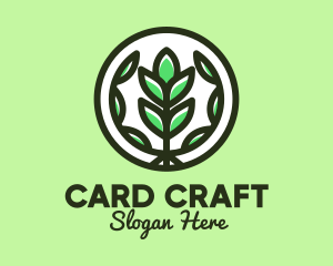 Organic Farming Emblem logo design