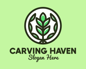 Organic Farming Emblem logo design