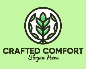 Organic Farming Emblem logo design