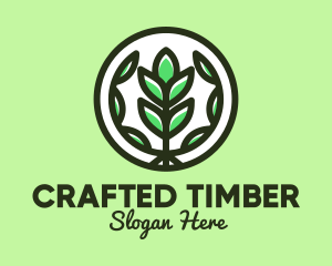 Organic Farming Emblem logo design