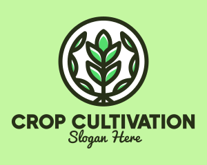 Organic Farming Emblem logo