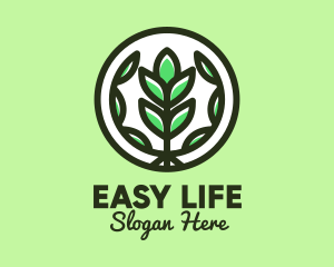 Organic Farming Emblem logo design