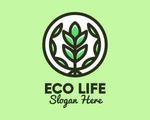 Organic Farming Emblem logo design