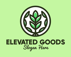 Organic Farming Emblem logo design