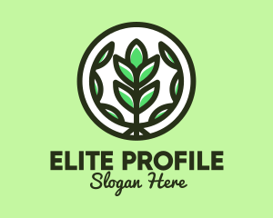 Organic Farming Emblem logo design