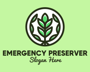 Organic Farming Emblem logo design