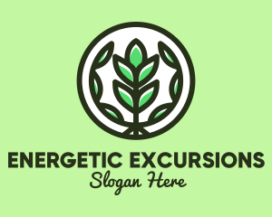 Organic Farming Emblem logo design