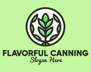 Organic Farming Emblem logo design