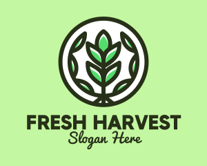 Organic Farming Emblem logo design