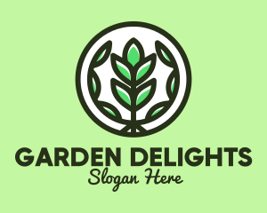 Organic Farming Emblem logo design