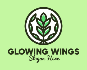 Organic Farming Emblem logo design