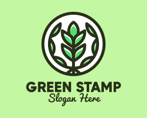 Organic Farming Emblem logo design