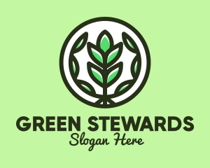 Organic Farming Emblem logo design