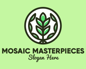 Organic Farming Emblem logo design