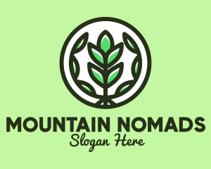 Organic Farming Emblem logo design