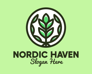 Organic Farming Emblem logo design