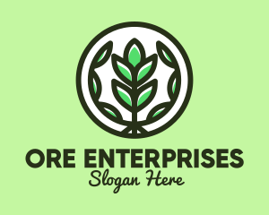 Organic Farming Emblem logo design