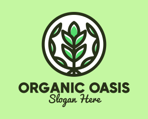 Organic Farming Emblem logo design