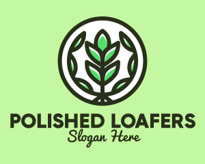 Organic Farming Emblem logo design