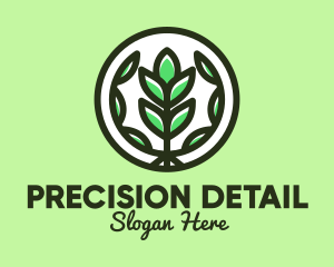 Organic Farming Emblem logo design